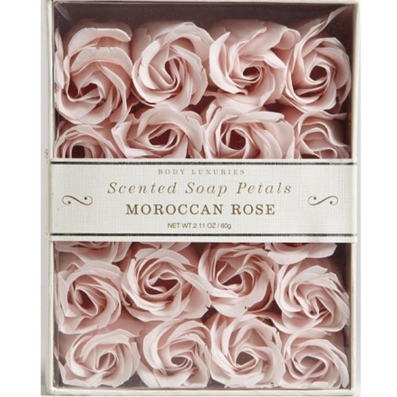 Moroccan Rose Scented Soap Petals - 20 Pieces & Tulip/Shells Soap in Teal Color - Picture 2 of 6